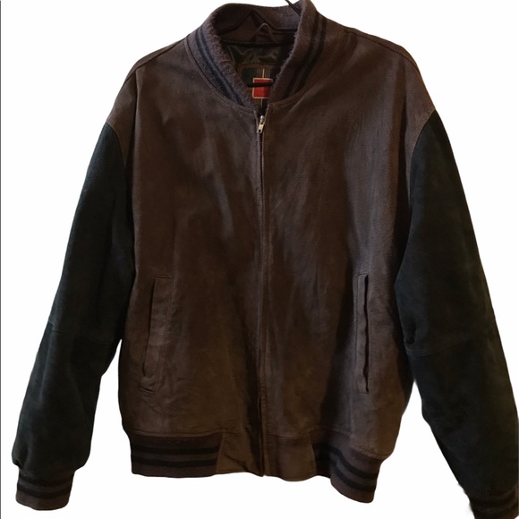 Vintage Other - Vintage Brown and Black Leather Jacket